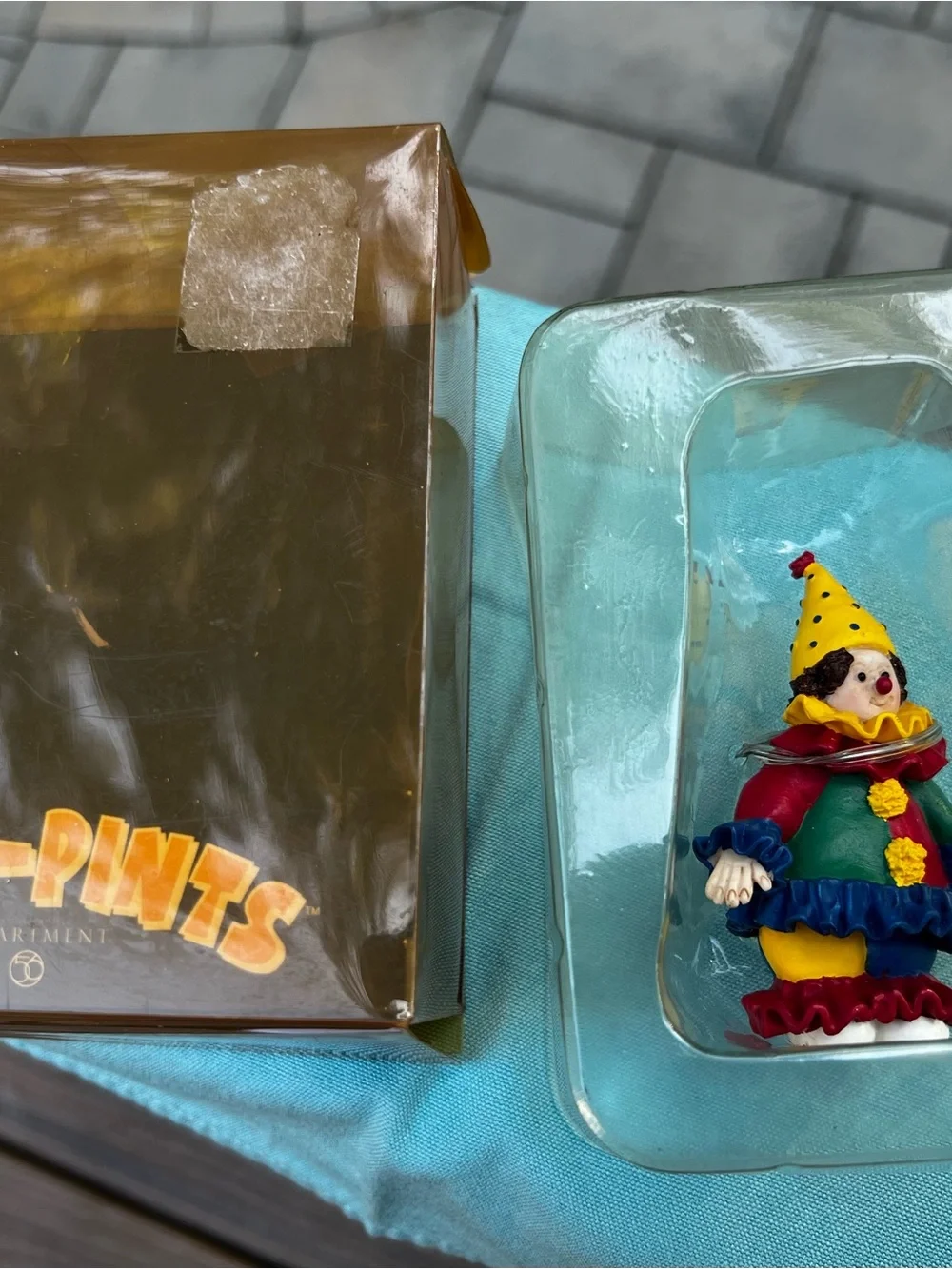 Department 56 Half-Pints Clown village figure or cake topper.  Retired piece.